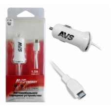 Автомобильное зарядное устройство AVS с micro USB (1,2А)/20