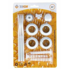 Комплект радиатора TAEN монтажный, 1"*3/4", с 3-мя кронштейнами, на блистере /40/