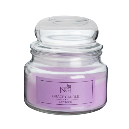 Cвеча ароматизированная NEW GALAXY Grace Candle 170 гр. ваниль, хлопок, лаванда, красные фрукты