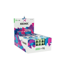 Батарейка Космос LR03/286/AAA Alkaline SP4 (96 дисплей бокс)