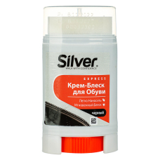 Крем-блеск для обуви Silver (50 мл)черный