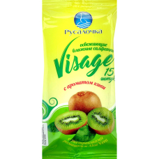 Влажные салфетки РУСАЛОЧКА  15шт Visage киви 1/3 Новые горизонты /48