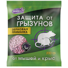 Зерновая приманка Домовой Прошка Защита от грызунов (200г) (г031)/30