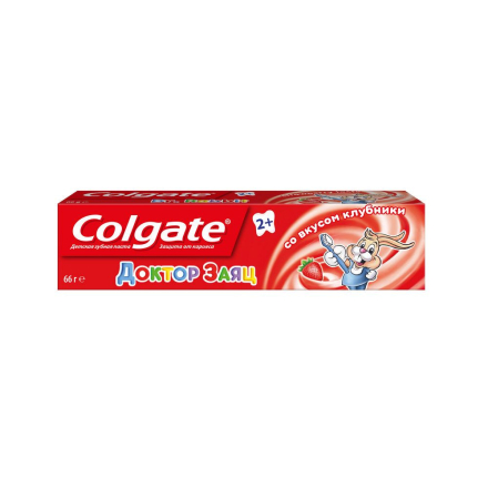 Зубная паста Colgate Доктор Заяц вкус Клубники 50 мл/48