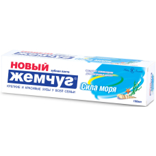 Зубная паста НОВЫЙ ЖЕМЧУГ 100мл сила моря  пласт /40