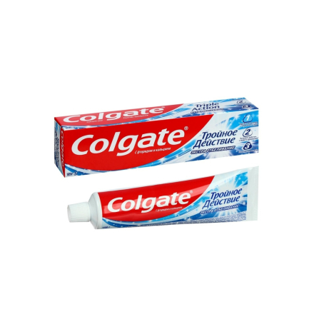 Зубная пастаColgate 100мл Тройное действие/Экстра Отбеливание/48