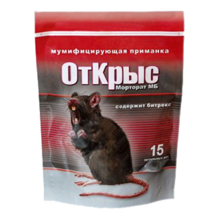 Мумифицирующая приманка ОтКрыс (15доз) (Морторат МБ) (150г)/40