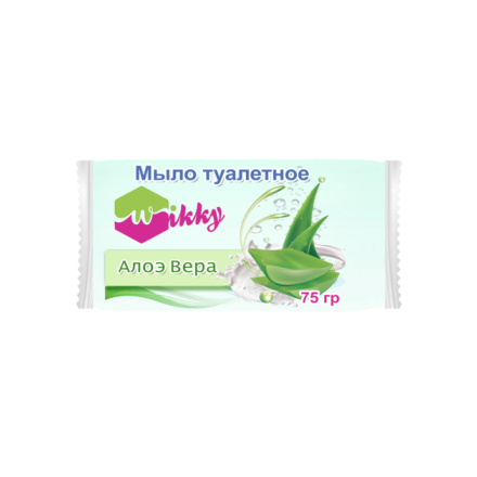 Мыло Wikky 100гр Алое и экстракт хлопка /72