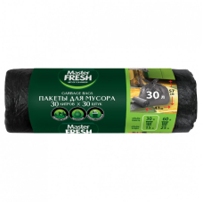 Пакеты мусорные МАСТЕР ФРЕШ  30л 30шт 7мк/50