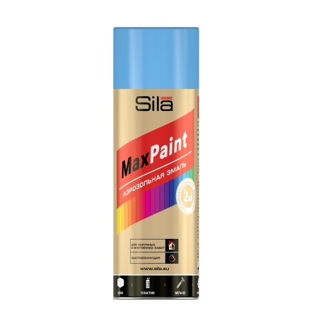 Эмаль аэрозольная Sila HOME Max Paint ГОЛУБОЙ RAL5012 520мл/12