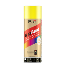 Эмаль аэрозольная Sila HOME Max Paint ЖЕЛТЫЙ RAL1018 520мл/12