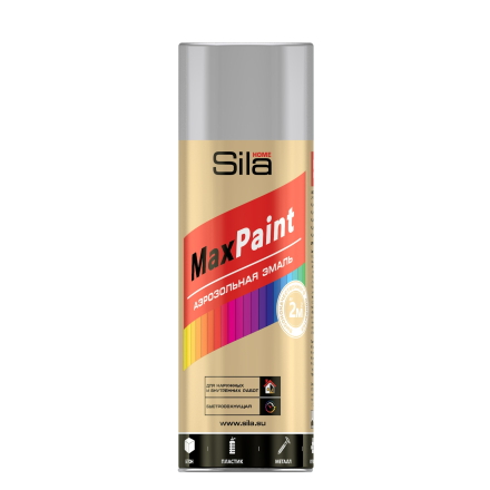 Эмаль аэрозольная Sila HOME Max Paint СВЕТЛО-СЕРЫЙ RAL7035 520мл/12