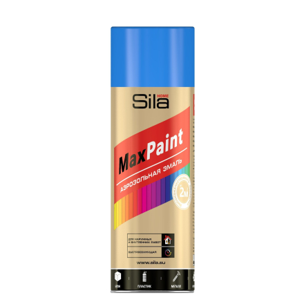 Эмаль аэрозольная Sila HOME Max Paint СИНИЙ RAL5005 520мл/12