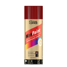 Эмаль аэрозольная Sila HOME Max Paint ТЕМНО-КРАСНЫЙ RAL3011, 520мл