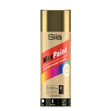 Эмаль аэрозольная Sila HOME Max Paint с мет.эфф.,ЗОЛОТОЙ МЕТ 520мл/12