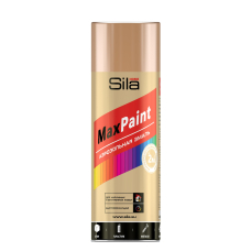 Эмаль аэрозольная Sila HOME Max Paint с мет.эфф.,ЛАТУНЬ МЕТ 520мл/12