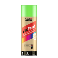 Эмаль аэрозольная Sila HOME Max Paint флуоресцентная ЗЕЛЕНЫЙ 520мл/12